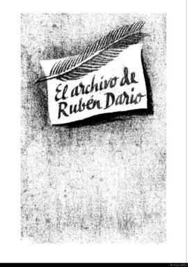 Libro &quot;El archivo de Rubén Darío&quot;