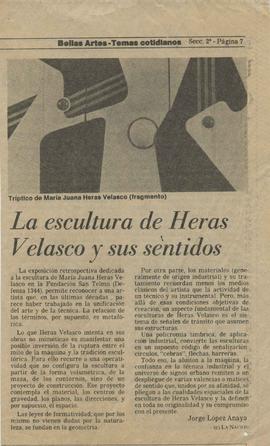 Reseña de Jorge López Anaya &quot;La escultura de Heras Velasco y sus sentidos&quot;