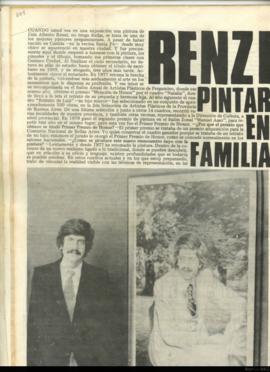 Entrevista de la Revista Show a Luis Alberto Renzi titulada &quot;Renzi: pintar en familia&quot;