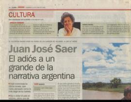 Juan José Saer: el adiós a un grande de la narrativa argentina
