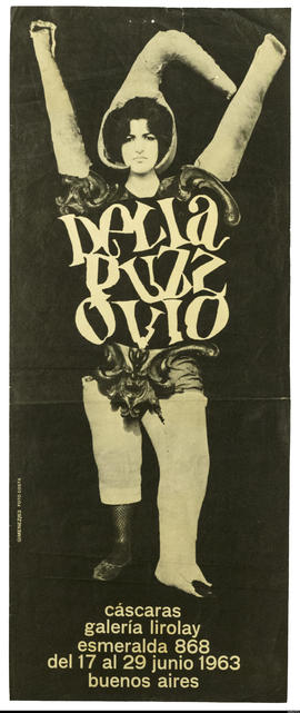 Afiche de exposición “Delia Puzzovio. Cáscaras&quot;