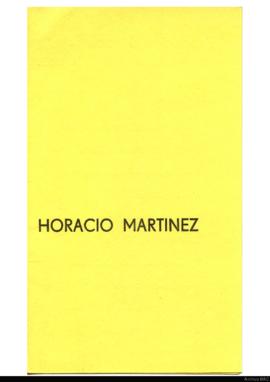 Catálogo de la exposición &quot;Exposición de acuarelas y lápices de Horacio Martínez&quot;