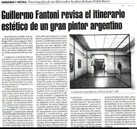Reseña del diario El Ciudadano y la Región titulada &quot;Guillermo Fantoni revisa el itinerario estético de un gran pintor argentino&quot; (copia)