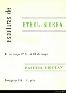 Catálogo de la exposición &quot;Esculturas de Ethel Sierra&quot;