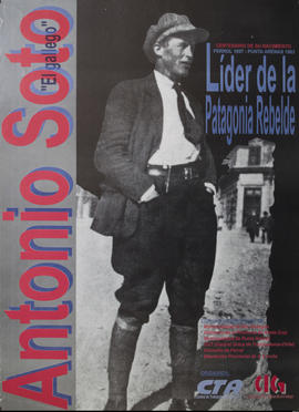 Afiche político conmemorativo de la Central de Trabajadores de la Argentina &quot;Antonio Soto &q...