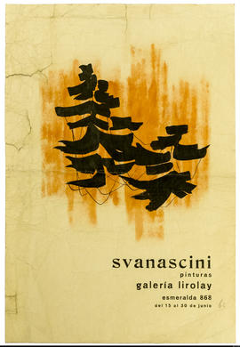 Afiche de exposición “Svanascini Pinturas&quot;