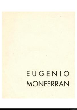 Folleto de la exposición &quot;Eugenio Monferran: Arte abstractivo&quot;