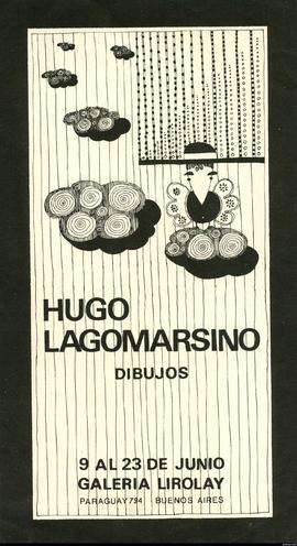 Folleto de la exposición &quot;Hugo Lagomarsino: dibujos&quot;