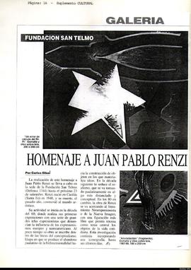Reseña de Carlos Dibar titulada &quot;Homenaje a Juan Pablo Renzi&quot;(copia)