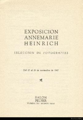 Exposición Annemarie Heinrich