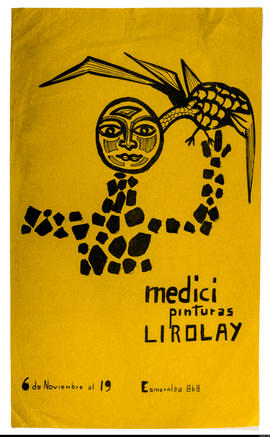 Afiche de exposición “Medici Pinturas Lirolay&quot;