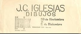 Folleto de la exposición &quot;J. C. Iglesias: dibujos&quot;