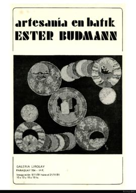 Catálogo de la exposición &quot;Artesanía en batik: Ester Budmann&quot;