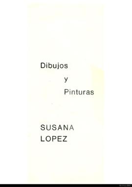 Folleto de la exposición &quot;Susana López: dibujos y pinturas&quot;