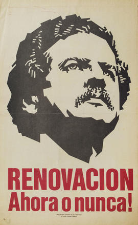 Afiche de campaña electoral &quot;Renovación : ahora o nunca!&quot;