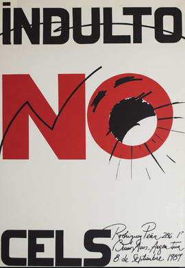 Afiche político del Centro de Estudios Legales y Sociales &quot;Indulto No&quot;