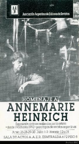 Exposición &quot;Homenaje a Annemarie Heinrich&quot;