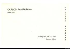 Catálogo de la exposición &quot;Carlos Pamparana: dibujos&quot;