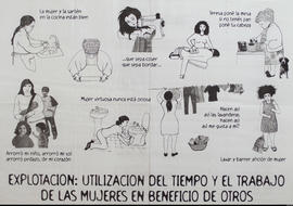 Afiche político de Mujeres Públicas &quot;Trabajo Doméstico&quot;