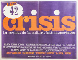 Afiche promocional de la Revista Crisis &quot;Mayo 42. Crisis: La revista de la cultura latinoamericana&quot;