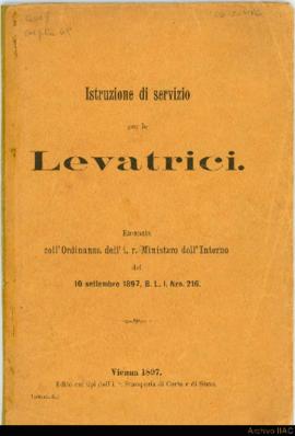 Instrucciones de servicio para las parteras del Imperio Austro-Húngaro promulgadas el 10 de septiembre de 1897