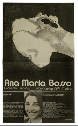 Afiche de exposición “Ana María Bosso&quot;
