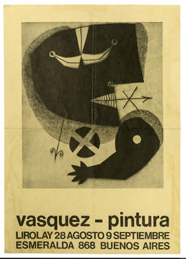 Afiche de exposición “Vázquez Pintura&quot;