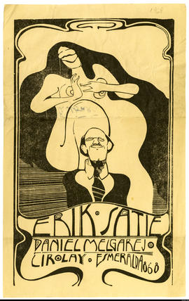 Afiche de exposición “Erik Satie - Daniel Melgarejo&quot;