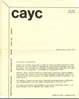 Gacetilla CAyC 399