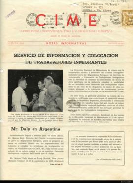 Boletín de la Misión de Enlace en Argentina del Comité Intergubernamental para las Migraciones Europeas