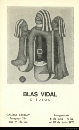 Catálogo de la exposición &quot;Blas Vidal: dibujos&quot;