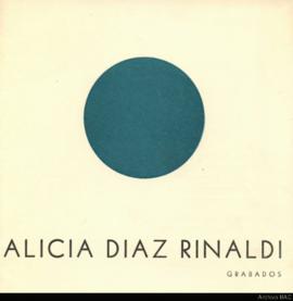 Catálogo de la exposición &quot;Alicia Díaz Rinaldi: grabados&quot;