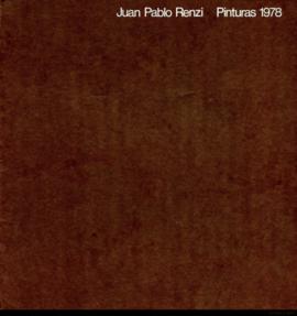 Folleto de la exposición &quot;Juan Pablo Renzi: pinturas 1978&quot; realizada en Arte Nuevo Galería de Arte
