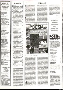 Editorial de Diario de poesía, Año 5, no. 23 (Copia)
