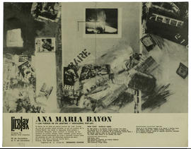 Afiche de exposición “Ana María Bayon y los fueros de un legítimo y verdadero pop-art&quot;