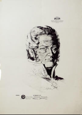 Afiche político Colección Caudillos de la Liberación &quot;Don Juan Manuel de Rosas 1793 - 1877&quot; de la Revista Prensa Comprometida
