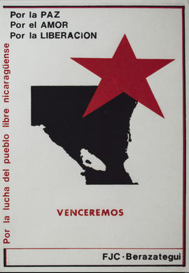 Afiche de la Federación Juvenil Comunista Berazategui &quot;Venceremos&quot;