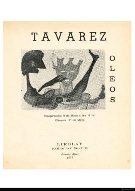 Catálogo de la exposición &quot;Tavarez: óleos&quot;