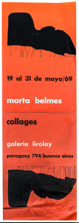 Afiche de exposición “Marta Belmes Collages&quot;