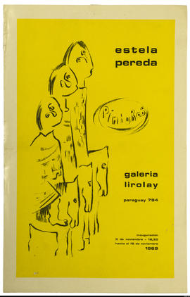 Afiche de exposición “Estela Pereda Pinturas&quot;