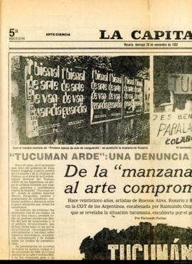 Artículo periodístico de Fernando Farina titulado &quot;Tucumán arde: una denuncia que aún resuena&quot;