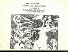 Catálogo de la exposición “ Perla Bajder: Transferencia transitoria&quot;