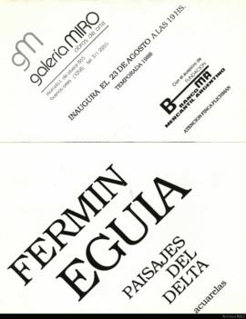 Catálogo de la exposición “Fermín Eguía: Paisajes del Delta&quot;
