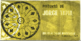 Afiche de exposición “Pinturas de Jorge Tapia&quot;