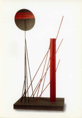 Tarjeta de la exposición individual &quot;Una escultura&quot; de María Juana Heras Velasco en el ...