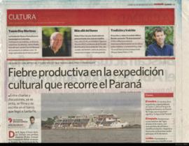 Fiebre productiva en la expedición cultural que recorre el Paraná