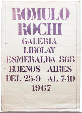 Afiche de exposición “ Rochi&quot;