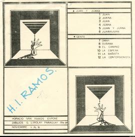 Catálogo de la exposición &quot;H. I. Ramos: dibujos&quot;
