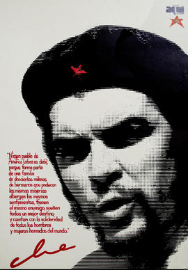 Afiche político de la Revista Aquí y Ahora La Juventud [Ernesto &quot;Che&quot; Guevara]