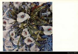 Tarjeta postal con reproducción de la obra &quot;A Manet y Monet&quot; de Juan Pablo Renzi